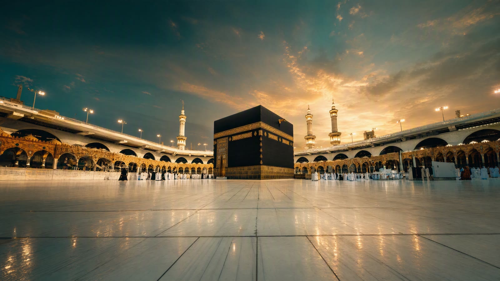 La Kaaba nella Grande Moschea della Mecca